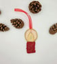 Bead embroidery Christmas candle decoration  - Image 3