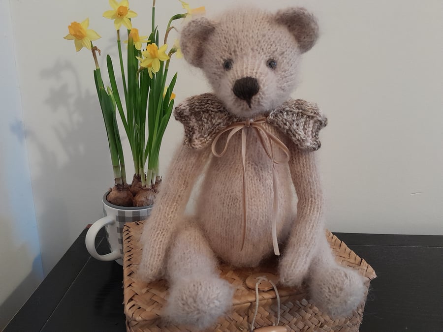Traditional Bear, Knitted Mohair Bear 