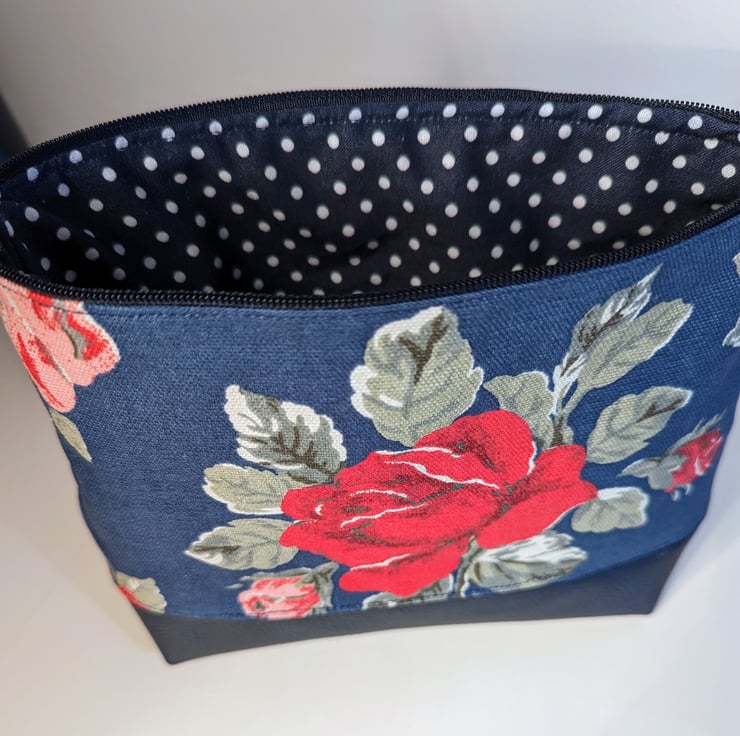 Cath Kidston Antique Rose fabric make up bag Folksy