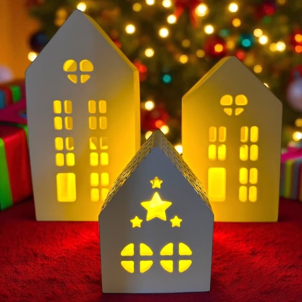 White House Tea Light Holder in Three Sizes