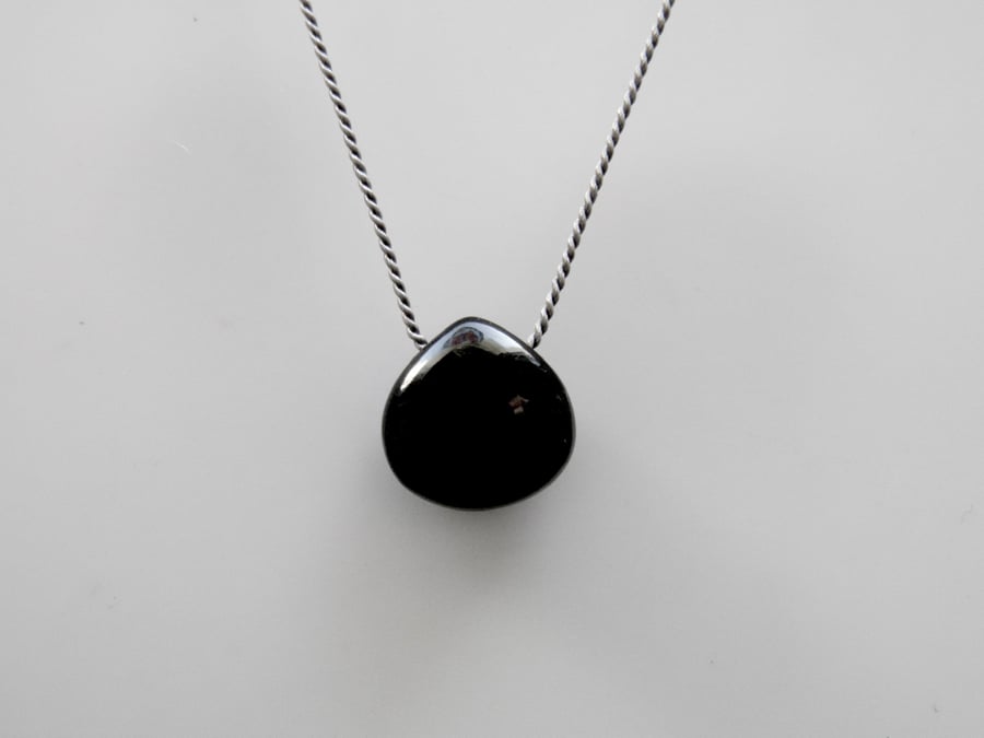 Black Gemstone Spinel Necklace 