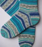 hand knit mens wool socks UK 8-10 - Image 5