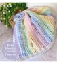 Crochet Pattern - Rainbow Baby Blanket Pattern