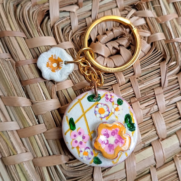 Sweet summer keyring or handbag charm 