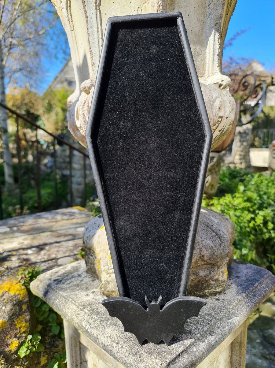 Coffin Pin Board -  Deluxe - Bat Pocket 
