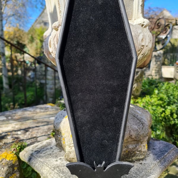 Coffin Pin Board -  Deluxe - Bat Pocket 
