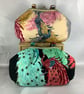 Peacocks large shoulder bag, Birds kiss clasp bag, 2 options, Handmade - Image 2