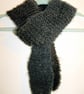 Moss Green Skinny Knitted Scarf - Image 1