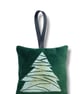 Velvet Lavender Sachet, Hand Printed Lavender Bag, Christmas Tree Ornament  - Image 2