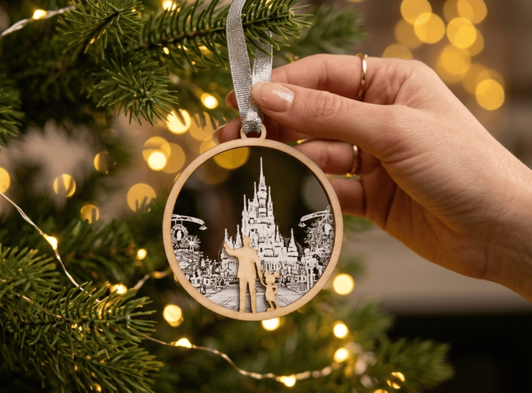 Magical Castle Christmas Tree Decoration, Tree Bauble, Mouse