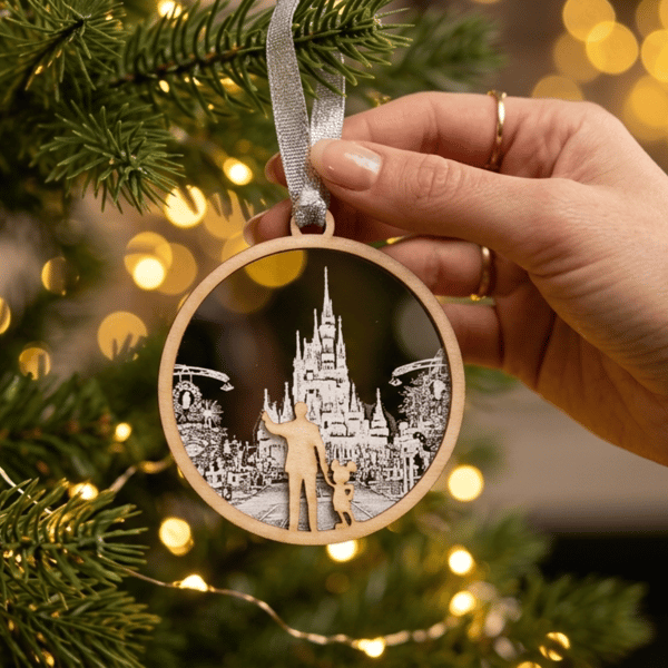 Magical Castle Christmas Tree Decoration, Tree Bauble, Mouse