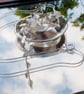 Sterling Silver Flower Basket Pendant - Image 8