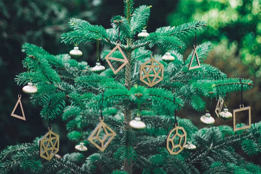 Polyhederal Dice Christmas Ornaments - accessories for D&D players