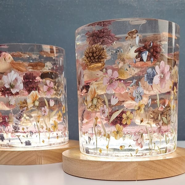 The Botanical "Everglow" Artisan Resin Lamp