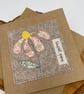 Daisy thank you appliqué card - Image 5