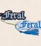 Feral Bookmark - Embroidered Book Lover Accessory