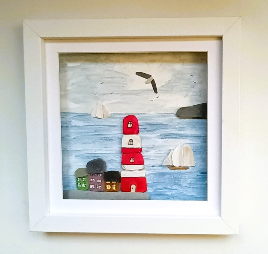 Cornish Coastal Wall Art, Lighthouse