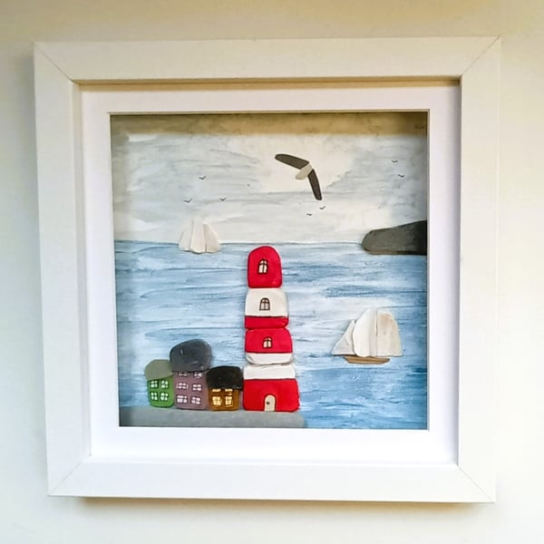 Cornish Coastal Wall Art, Lighthouse