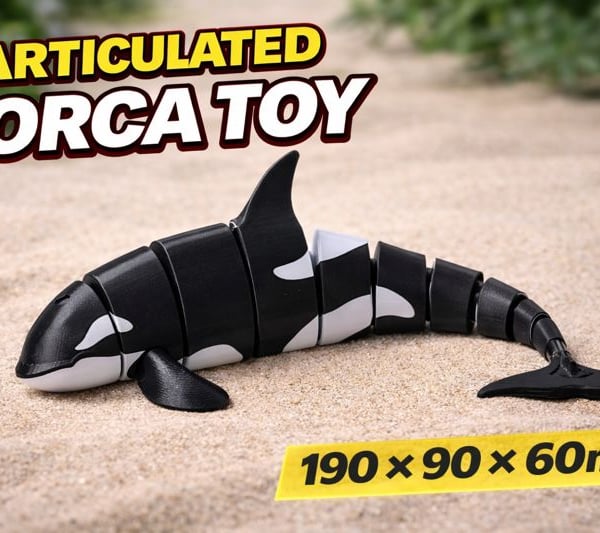 Articulated Orca Toy - 190 - 90 - 60mm