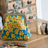 Coin purse made with Liberty lawn in daffodil print
