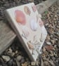 Rustic tea dyed shell canvas with rope edging 