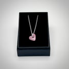 NEW! Porcelain sweetheart pastel purple necklace