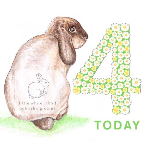 William the Rabbit - 4 Today Card