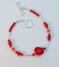 Bamboo Coral Bracelet, Carved Rose & Sterling Silver, Birthday, Anniversary Gift - Image 4