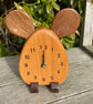 Wooden Mouse Clock