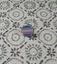 Transgender Flag Pin - Pride Themed Pin - Small Resin Topped Pin Badge - LGBTQ