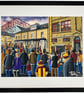 Bradford City, Valley Parade, Framed Football Art Print. 14" x 11" Frame Size