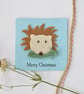 Hedgehog Christmas card - Image 2