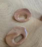 Summer wooden inspired glasses holding brooch pin.