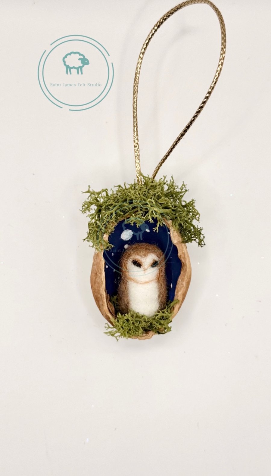 Moonlit Owl - Hanging Decoration