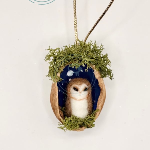 Moonlit Owl - Hanging Decoration