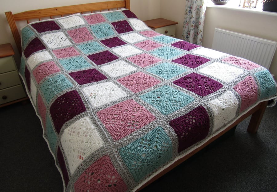 Handmade Crochet Double Bed Blanket