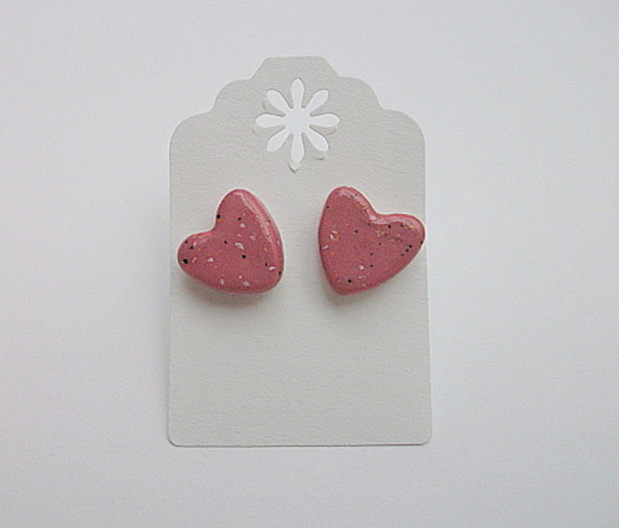 ASTOR STONE STUD EARRINGS - RASPBERRY main image 0
