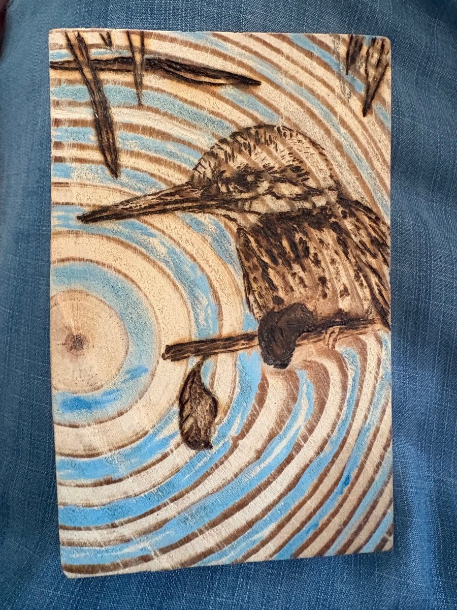 Kingfisher above the ripples - Wall art