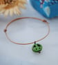 Friendship Bracelet-Leather & Howlite Peace - Image 2
