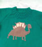 Stegosaurus Motif Jumper for Babies and Children to 7, Birthday Gift, Jumper - Image 4