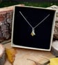 Handmade Gold Bluebell Necklace - Image 5