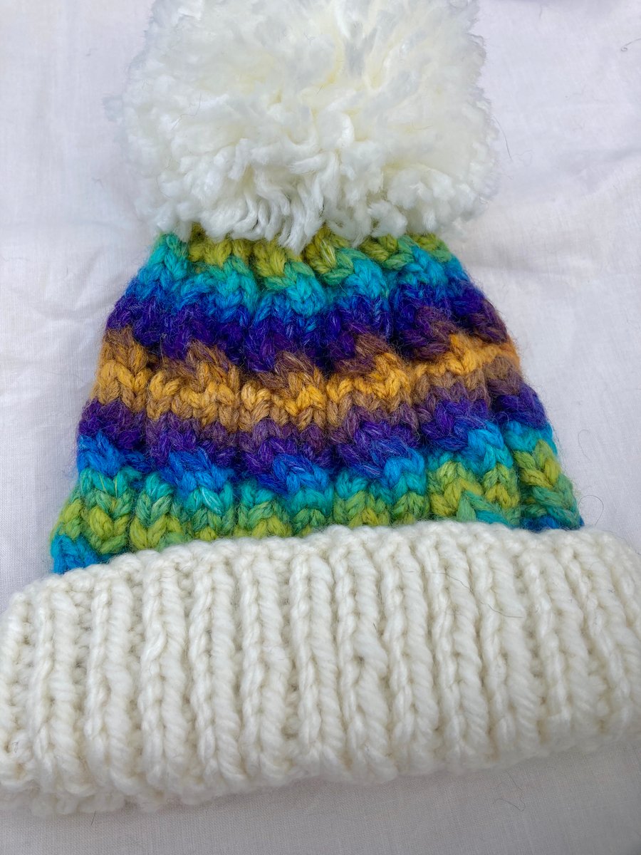 Designer Bobble Hat - Small Child