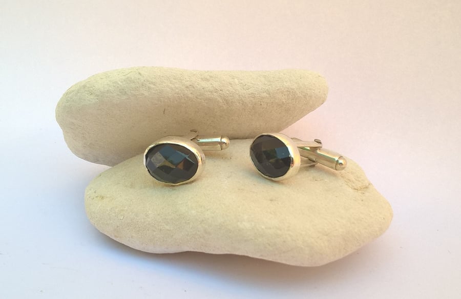 Oval Onyx Cufflinks