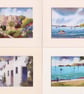 Set of 4 Watercolour Prints in 8 x 6 '' Mounts, Scenes of Mumbles - Image 1