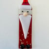 Fused glass Nordic santa