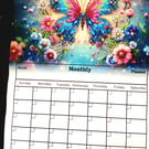 Magnetic monthly and yearly planner to stick to your fridge.  