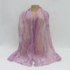 Nuno felted dress scarf, violet