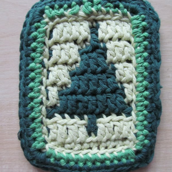 Fir Tree Crochet Coaster
