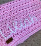 Personalised handmade crocheted baby - pram blankets - Image 3