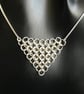 Sterling Silver Chainmaille Graduated Necklace  - Image 2